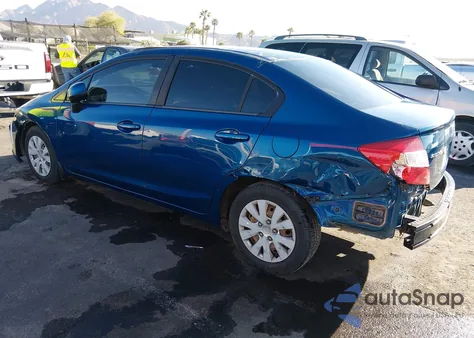 2012 Honda Civic Lx z USA, uszkodzony, nr VIN 19XFB2F59CE340407